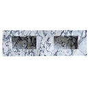 Calacatta Viola Double Sink Vanity 67 Inch Marble Bathroom