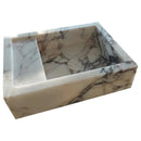 Calacatta Viola Natural Marble Wall-Mount Bathroom Sink 14x18