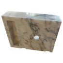 Calacatta Viola Natural Marble Wall-Mount Bathroom Sink 14x18