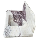 Calacatta Viola Marble Wall Mount Bathroom Sink With Backsplash