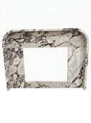 Calacatta Viola Marble Modern Fireplace Mantel Polished (L)69" (H)50" (D)6"