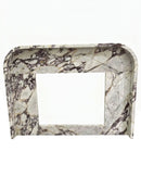 Calacatta Viola Marble Modern Fireplace Mantel 69x50 Polished