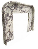 Calacatta Viola Marble Modern Fireplace Mantel 69x50 Polished