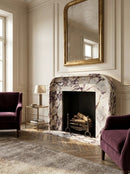 Calacatta Viola Marble Modern Fireplace Mantel 69x50 Polished