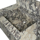 Calacatta Viola Marble Wall Mount Bathroom Sink 21 Inch Width