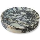 Round Polished Calacatta Viola Marble Bathroom Vessel Sink