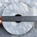 Round Polished Calacatta Viola Marble Bathroom Vessel Sink
