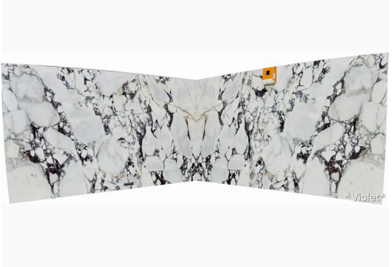 Calacatta Viola White Bookmatching Marble Slabs Polished - Full Truckload