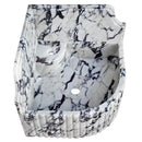 GMStone White Black 16 Inch Wall Mounted Corner Marble Sink