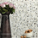 Calacatta Violet Honed Penny Round Marble Mosaics 11 1/4x11 3/4