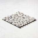 Calacatta Violet Honed Penny Round Marble Mosaics 11 1/4x11 3/4