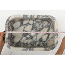 Handcrafted Calacatta Viola Marble Wall Mounted Sink 12x18