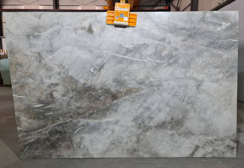 Caldia Gray Bookmatching Polished Marble Slab