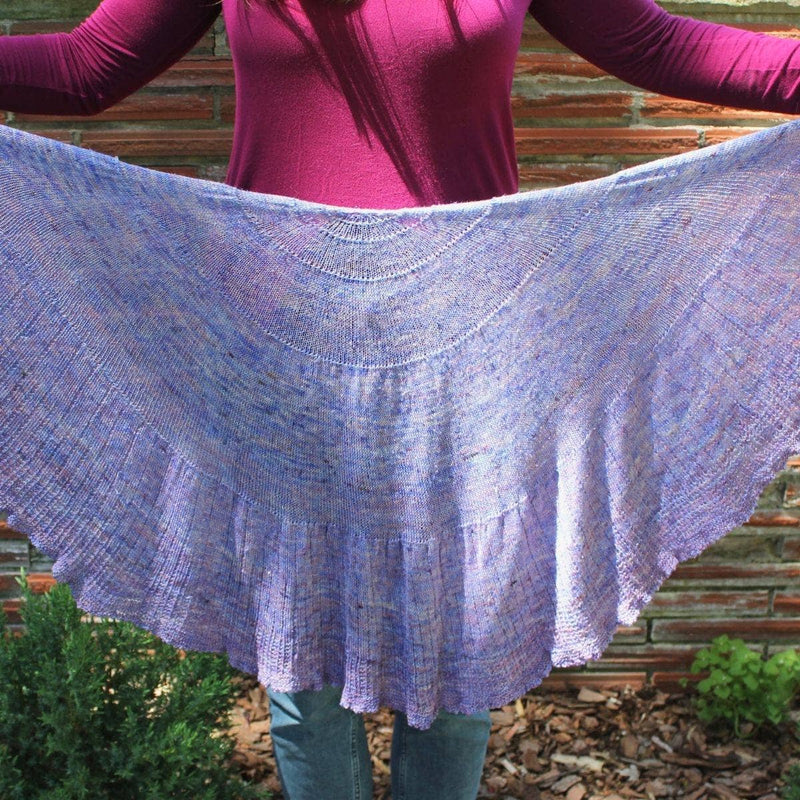 Calico Scallop Shawl Knitting Kit