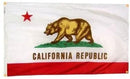 California Flag With Grommets Along with Edges for Wall Hanging by Flagman of America