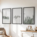 Modern Coastal Wall Art. Ocean Rock, Palms, Tropical Leaf by Wall Art Set