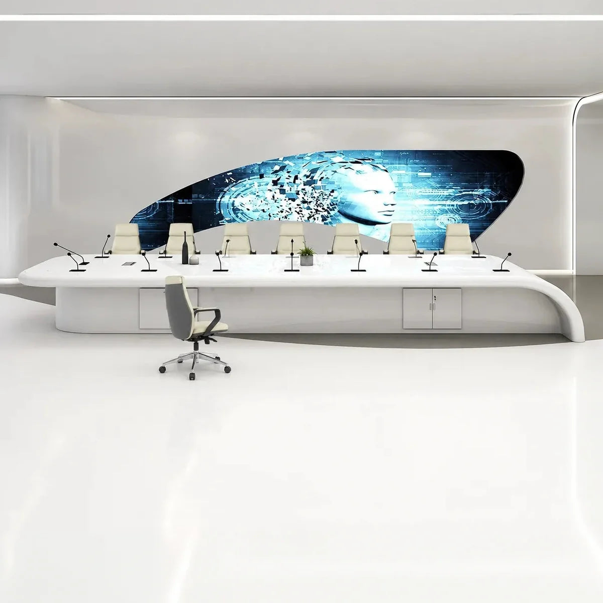 Calix · White Conference Room Table, photo 2 of 11