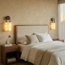 Calla Ribbed Alabaster Wall Sconce