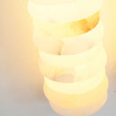 Calla Ribbed Alabaster Wall Sconce