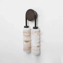 Calla Ribbed Alabaster Wall Sconce