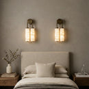 Calla Ribbed Alabaster Wall Sconce