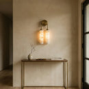 Calla Ribbed Alabaster Wall Sconce
