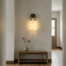 Calla Ribbed Alabaster Wall Sconce