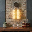Calla Ribbed Alabaster Wall Sconce