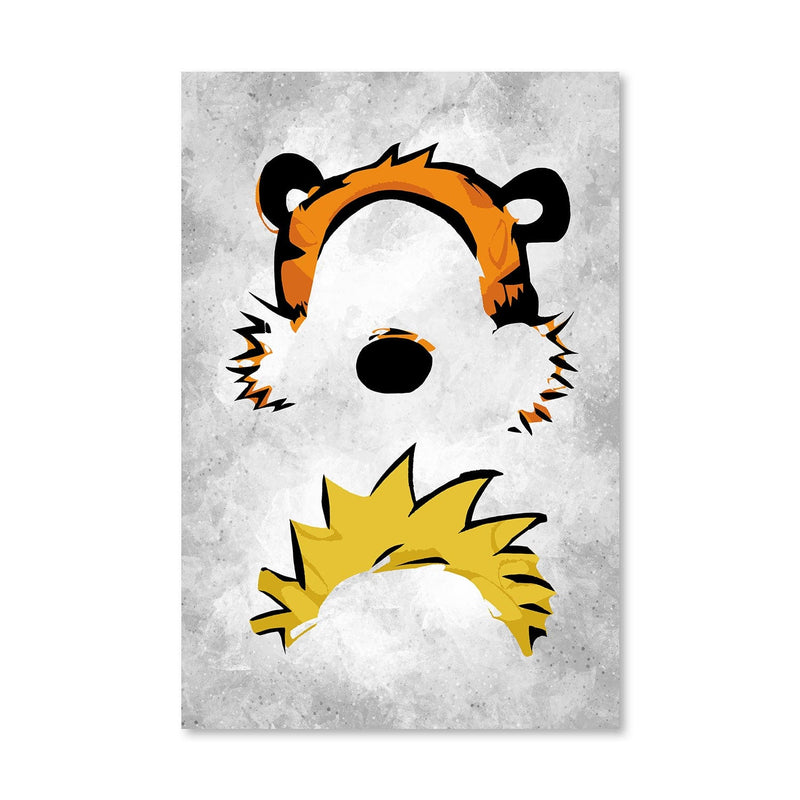 Calvin and Hobbes Faces Canvas