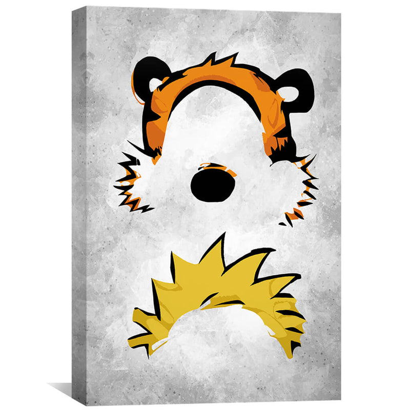 Calvin and Hobbes Faces Canvas