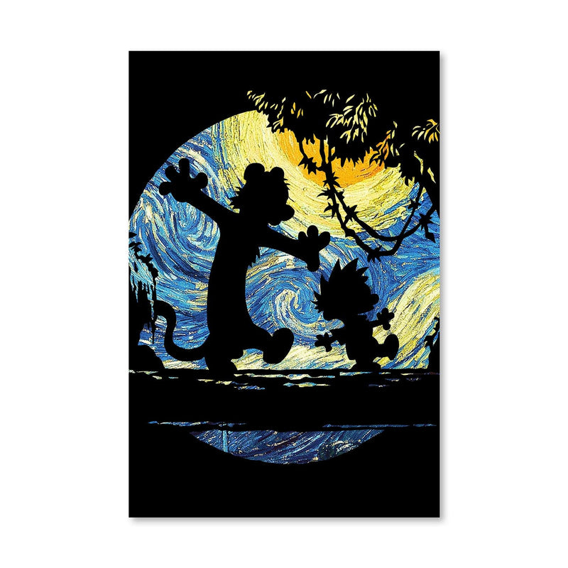 Calvin and Hobbes Moon 1 Canvas