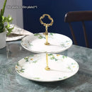 GobekUsa Camellia Floral Tea Set Bone China Glass Teapot & Ceramic Teacup Pot Strainer