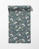 Camellia Study Wallpaper in Cobalt Dust