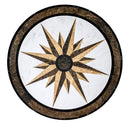 Campass Multi Finish Round Marble Medallions 36x36
