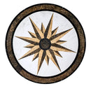 Campass Multi Finish Round Marble Medallions 48x48