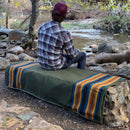 Canvas Camping Blanket - Waxed Canvas Outdoor Blanket / Bushcraft Blanket by West Path