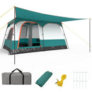 6-8 Person Camping Tent with Double Rooms and 2 Doors by LJGDeals