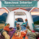 6-8 Person Camping Tent with Double Rooms and 2 Doors by LJGDeals
