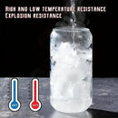 GobekUsa Glass Drinking Glasses Set with Straws - 4-Piece Can Shaped Cups