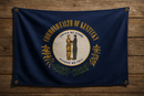 Kentucky Flag with Grommets Along the Edges for Wall Hanging by Flagman of America