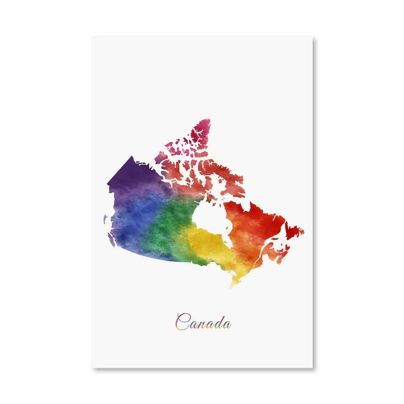 Canada Rainbow Canvas