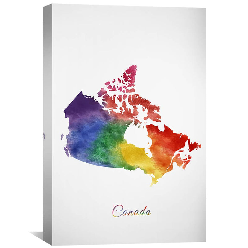 Canada Rainbow Canvas