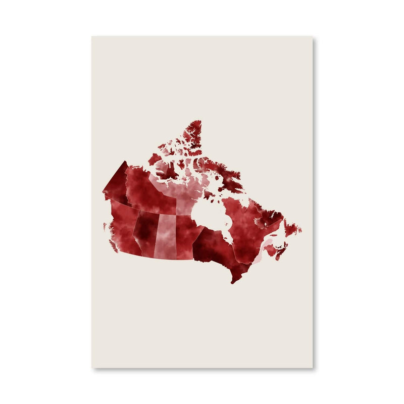 Canada Watercolor Canvas