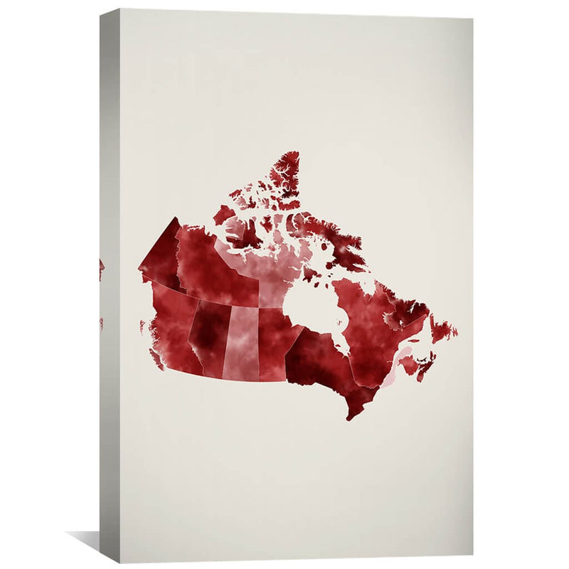 Canada Watercolor Canvas