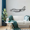 F86 Sabre Canada Metal Aircraft Wall Art - NCP0225