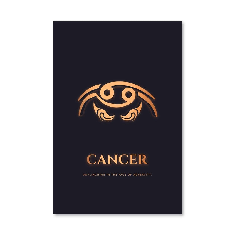 Cancer - Gold Canvas