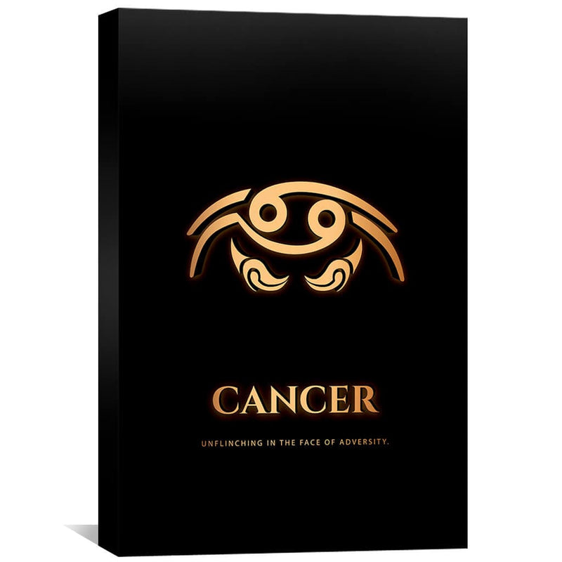 Cancer - Gold Canvas