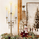 Freestanding Antique Iron Candelabra, Set of Two by Decor Steals