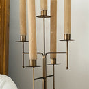 Freestanding Antique Iron Candelabra, Set of Two by Decor Steals