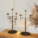 Freestanding Antique Iron Candelabra, Set of Two by Decor Steals